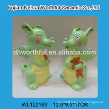 2016 new style ceramic saving bank in dinosaur shape for kids